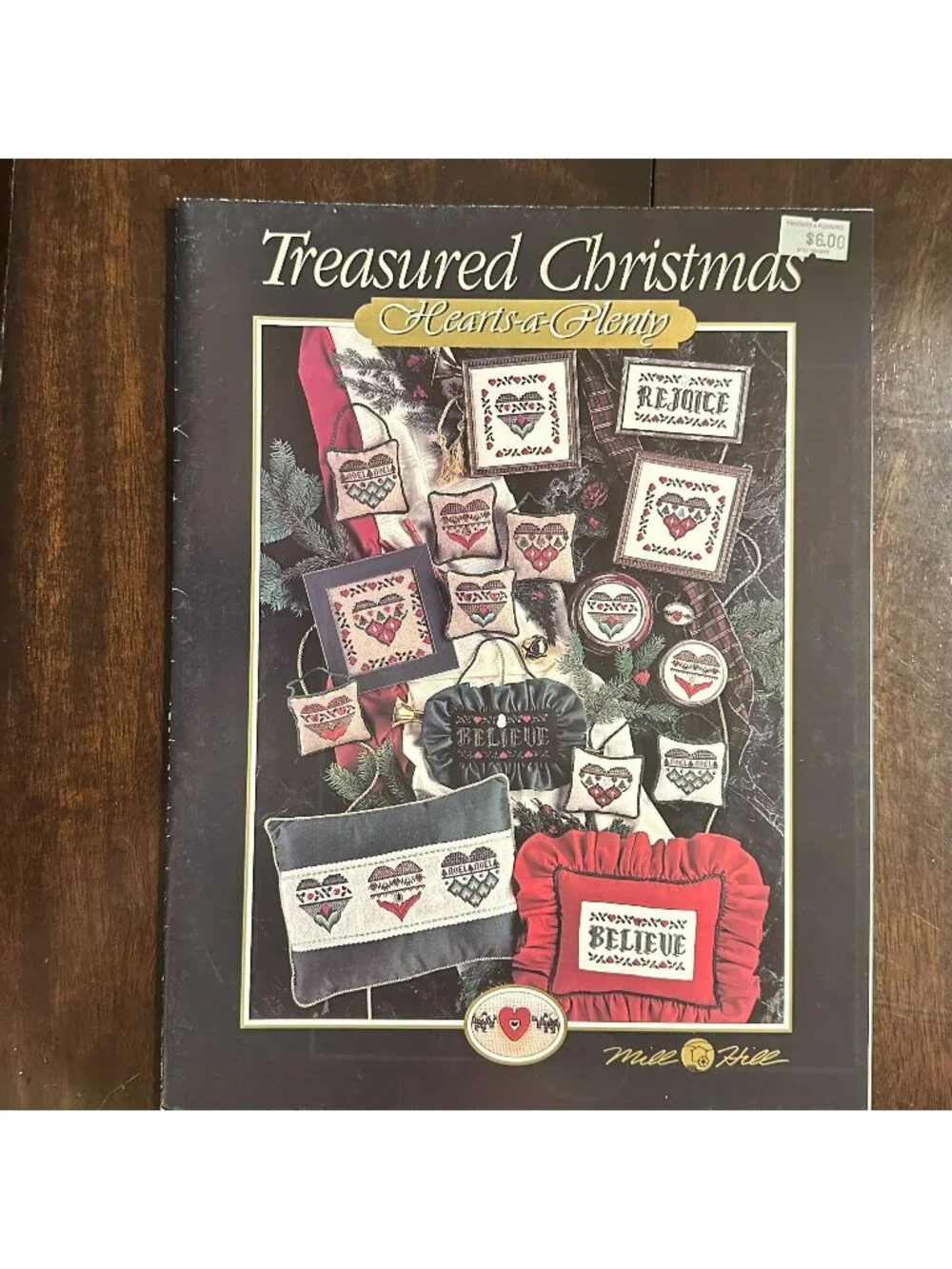 Treasured Christmas Hearts-A-Plenty Cross-Stitch Pattern Book By Mike Vick